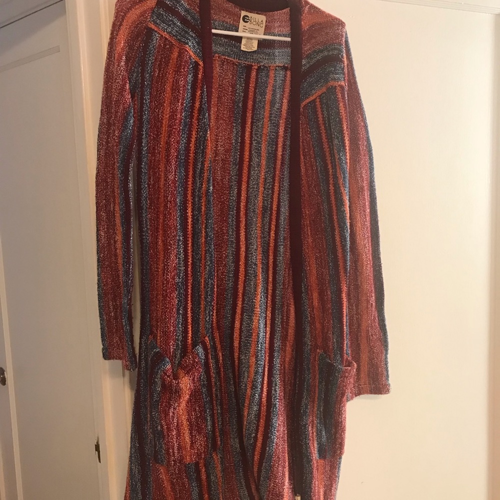 Billabong long duster sweater